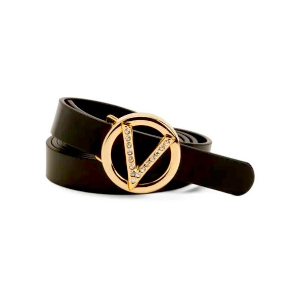 Valentino By Mario Valentino Accessories - Valentino By Mario Valentino Black and Gold Belt